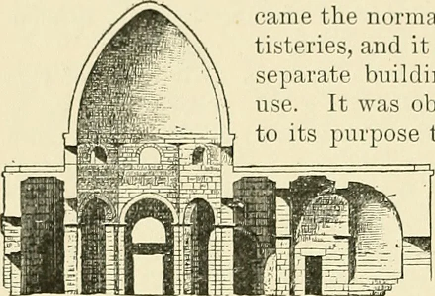 An illustration from Monuments of the early church, 1901, leaf 173