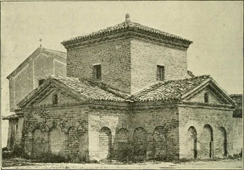 An illustration from Monuments of the early church, 1901, leaf 177