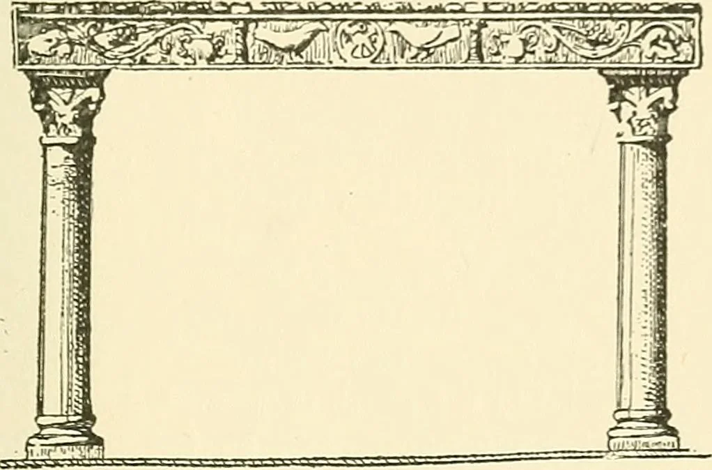 An illustration from Monuments of the early church, 1901, leaf 188