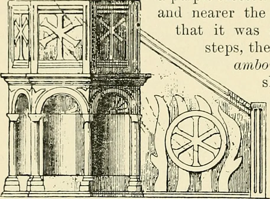 An illustration from Monuments of the early church, 1901, leaf 203