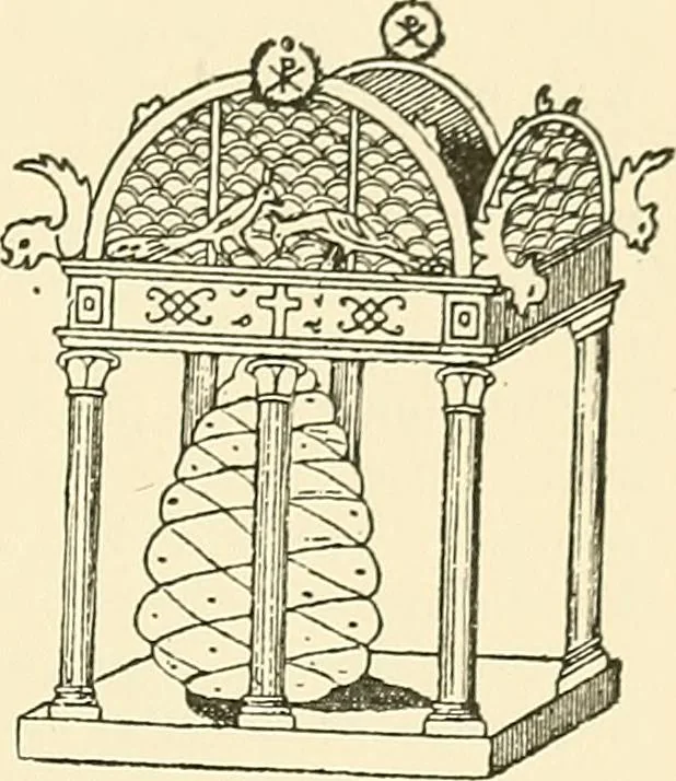 An illustration from Monuments of the early church, 1901, leaf 208