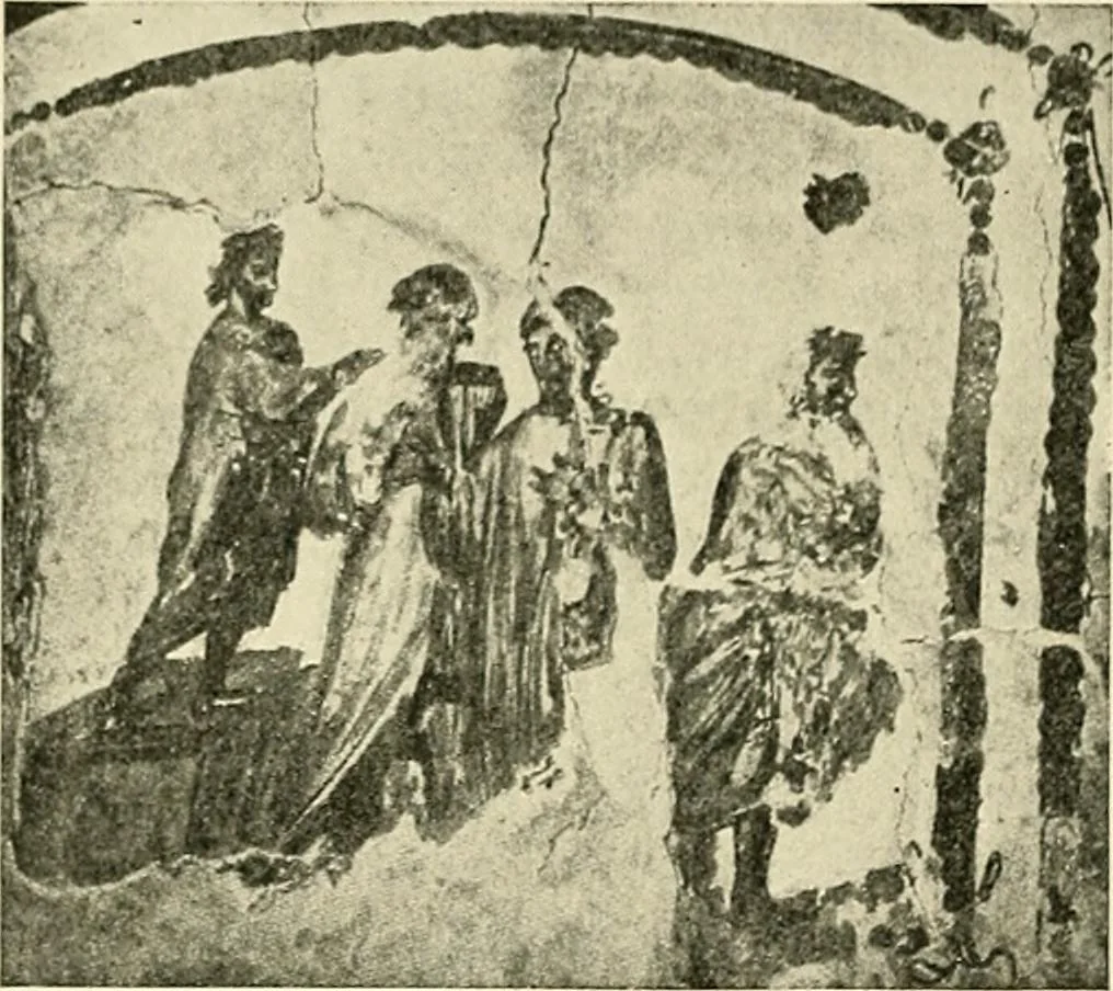 An illustration from Monuments of the early church, 1901, leaf 239
