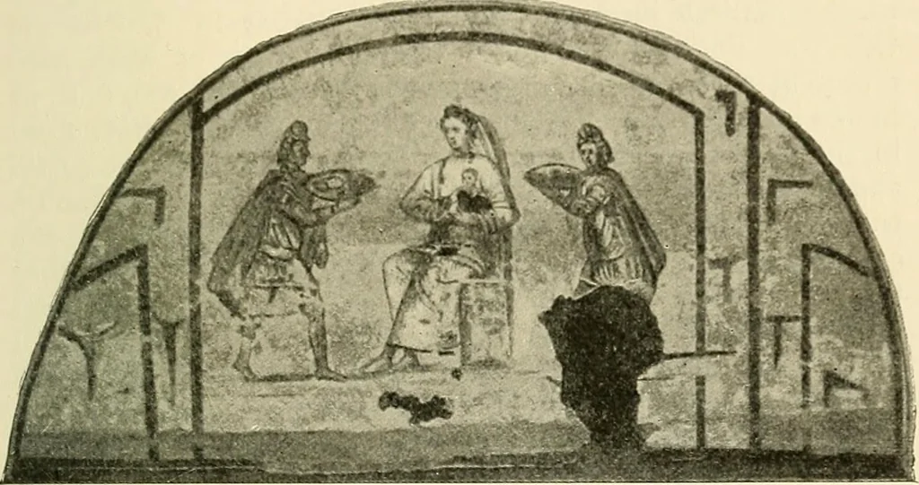 An illustration from Monuments of the early church, 1901, leaf 240