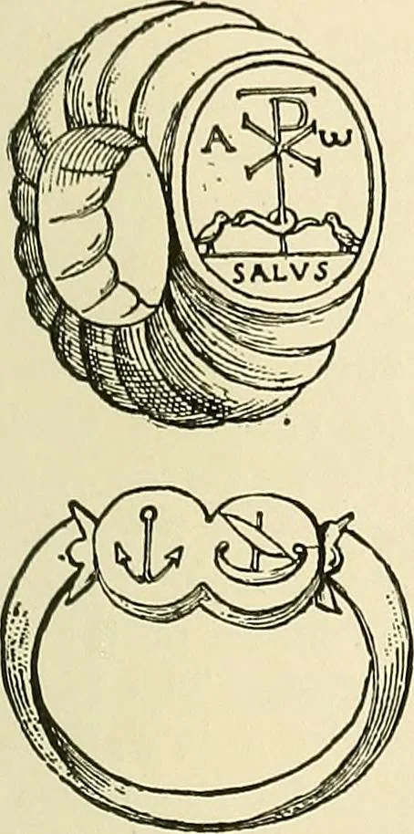 An illustration from Monuments of the early church, 1901, leaf 264