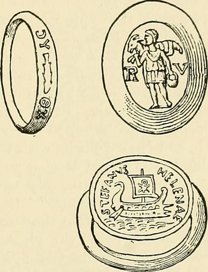 An illustration from Monuments of the early church, 1901, leaf 264