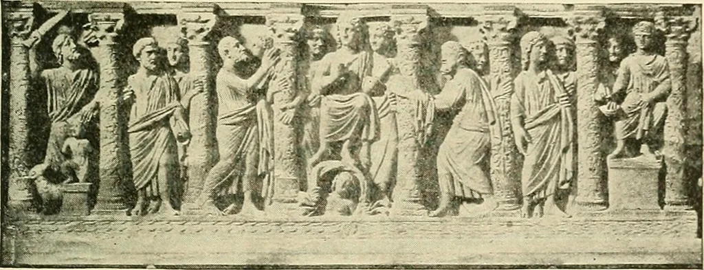 An illustration from Monuments of the early church, 1901, leaf 296