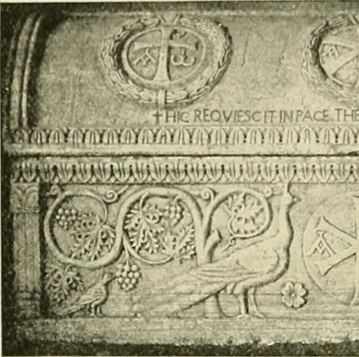 An illustration from Monuments of the early church, 1901, leaf 297