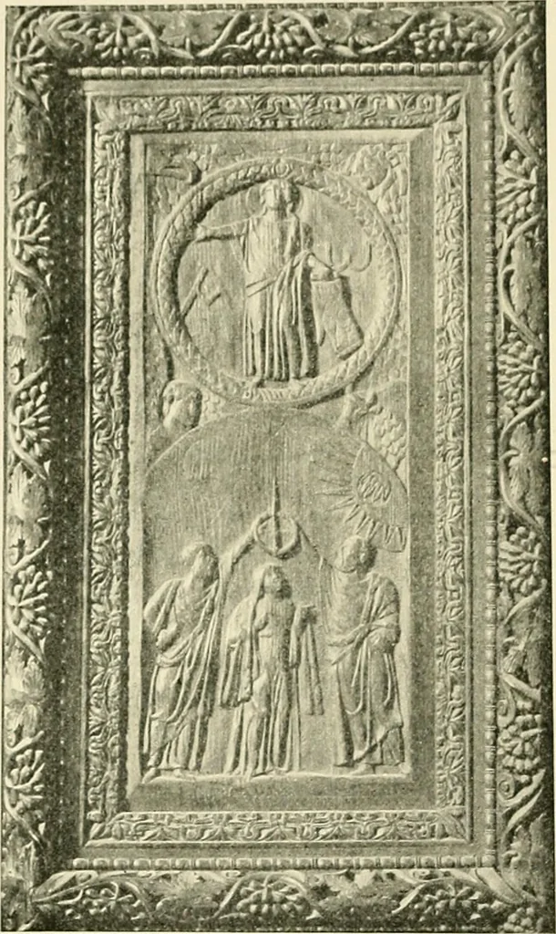 An illustration from Monuments of the early church, 1901, leaf 303
