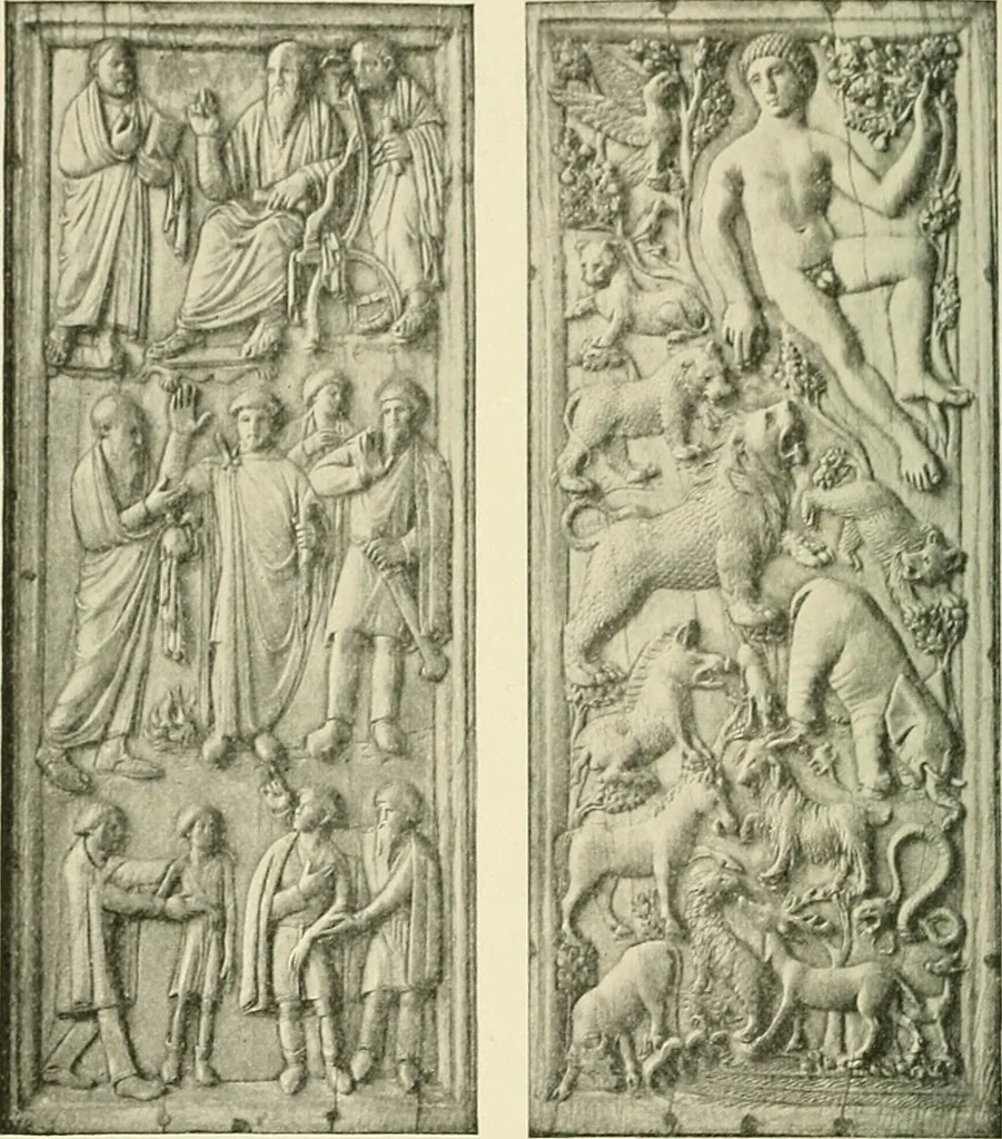 An illustration from Monuments of the early church, 1901, leaf 313