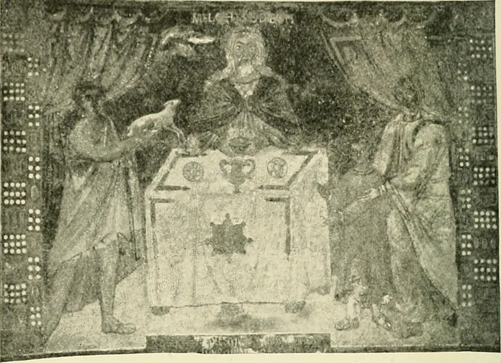 An illustration from Monuments of the early church, 1901, leaf 343