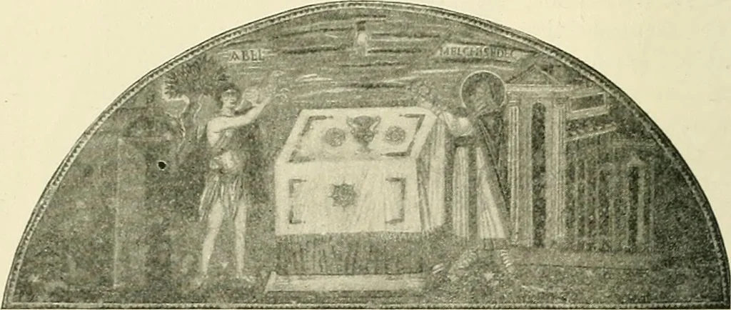 An illustration from Monuments of the early church, 1901, leaf 343