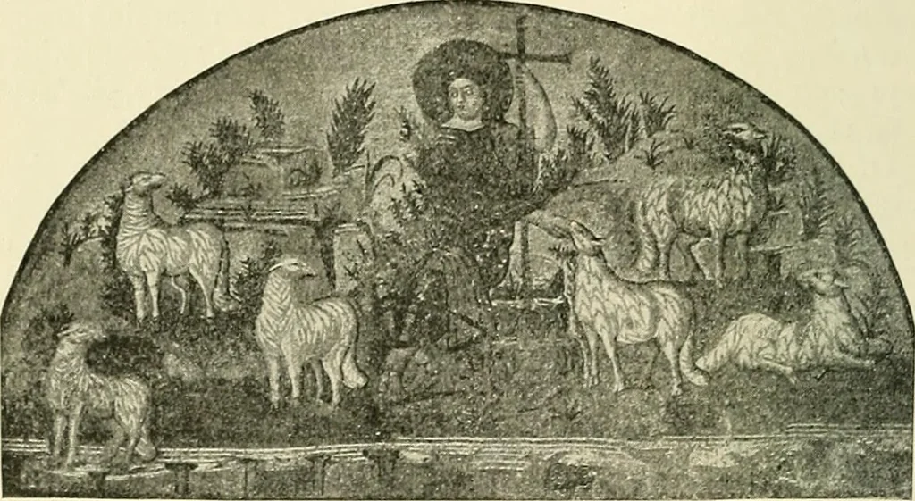 An illustration from Monuments of the early church, 1901, leaf 359