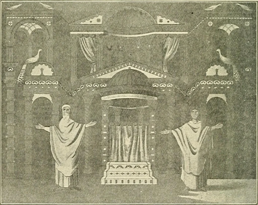 An illustration from Monuments of the early church, 1901, leaf 361