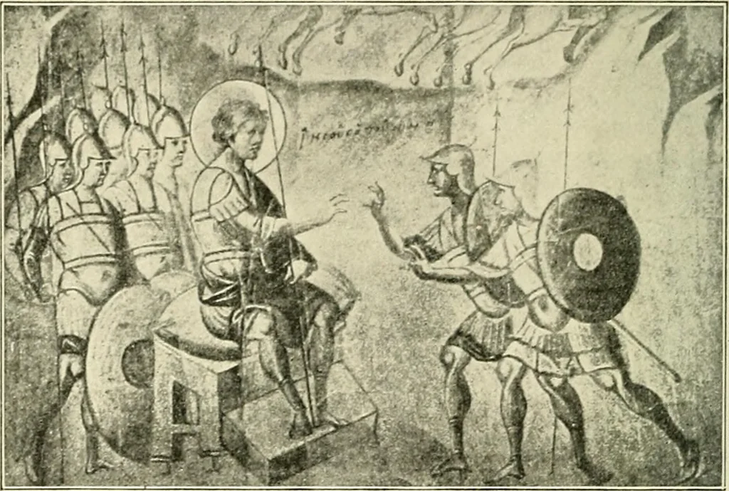 An illustration from Monuments of the early church, 1901, leaf 363