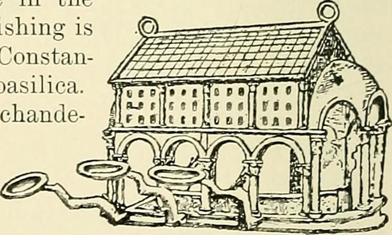 An illustration from Monuments of the early church, 1901, leaf 379