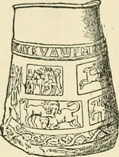 An illustration from Monuments of the early church, 1901, leaf 385