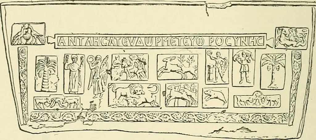 An illustration from Monuments of the early church, 1901, leaf 385