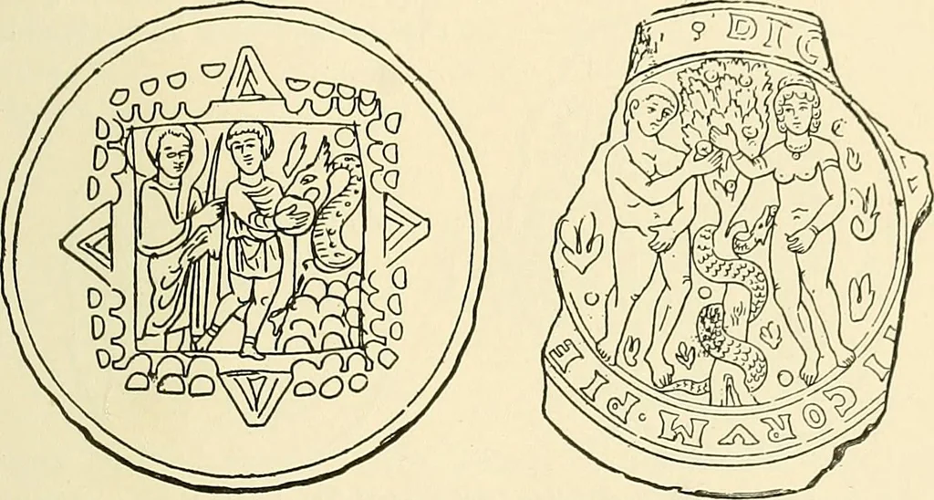 An illustration from Monuments of the early church, 1901, leaf 392