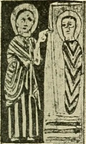 An illustration from Monuments of the early church, 1901, leaf 408