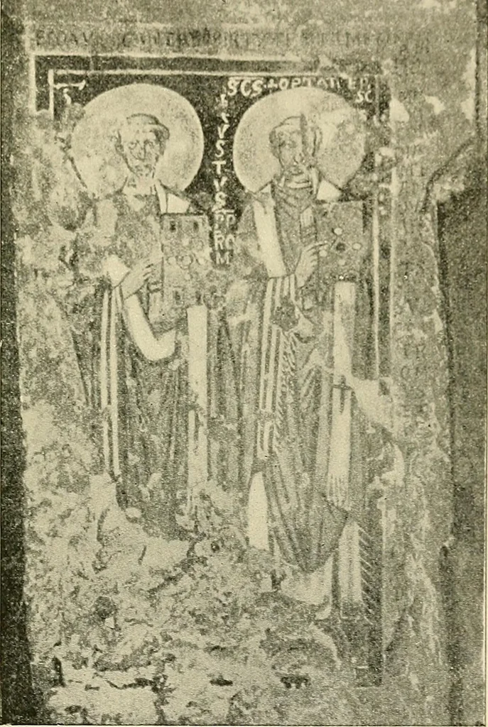 An illustration from Monuments of the early church, 1901, leaf 426