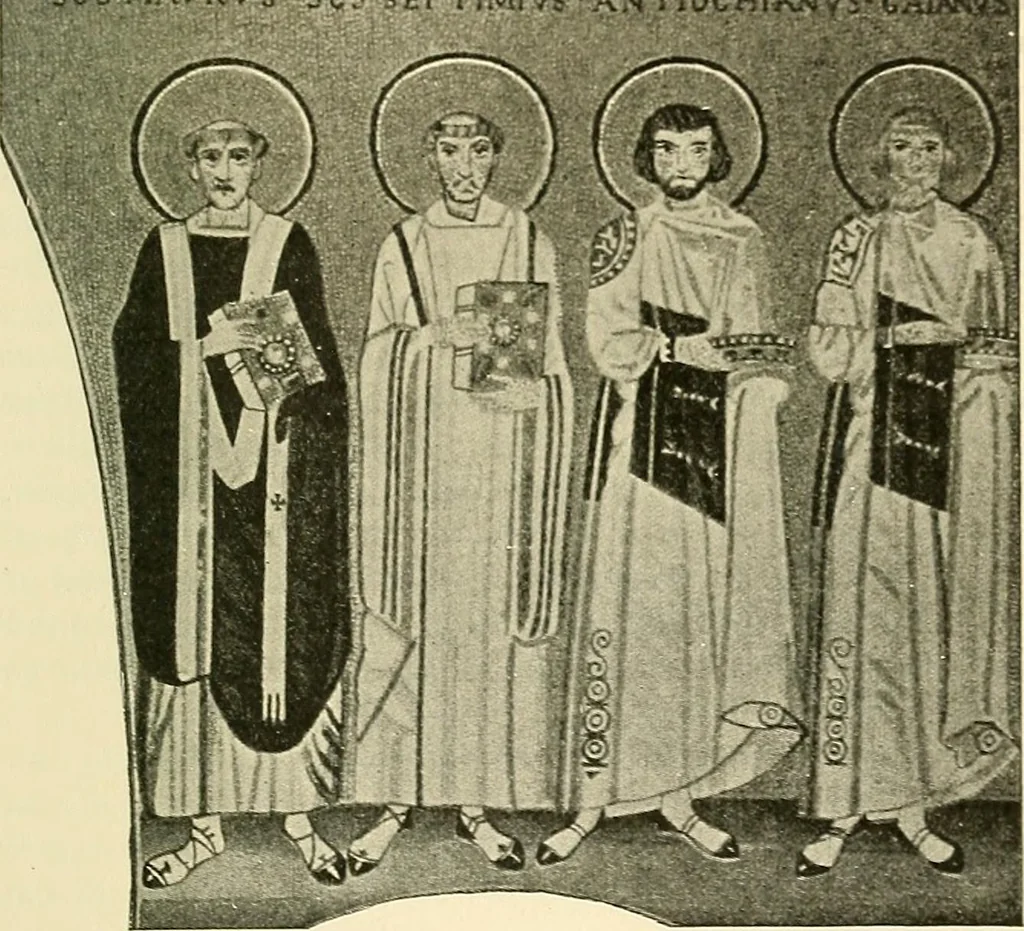 An illustration from Monuments of the early church, 1901, leaf 434