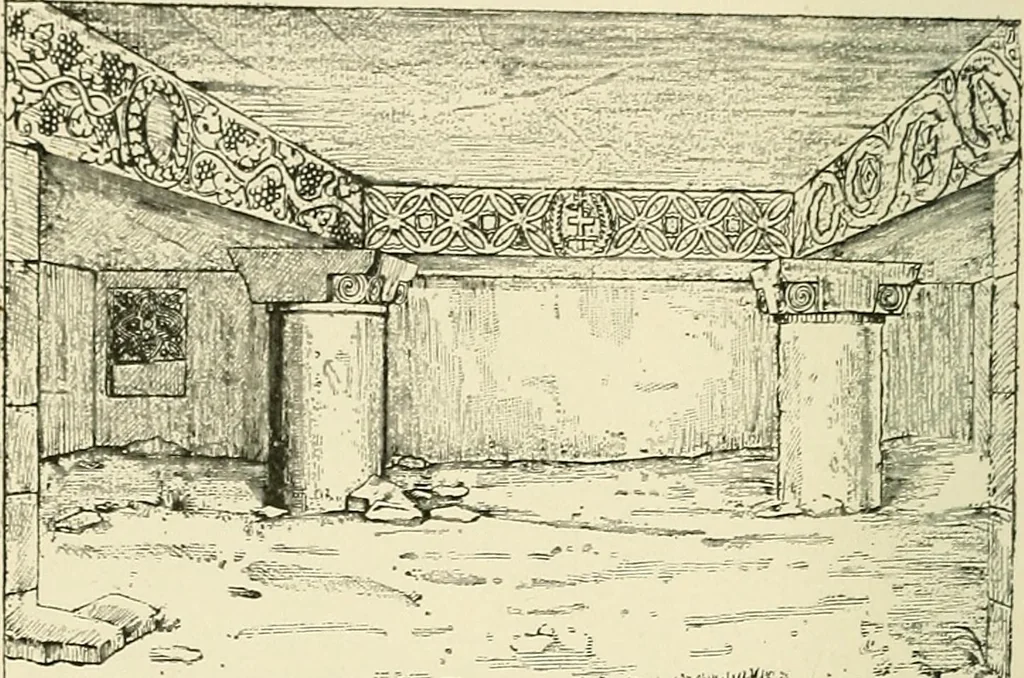 An illustration from Monuments of the early church, 1901, leaf 63