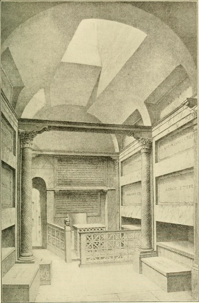 An illustration from Monuments of the early church, 1901, leaf 74