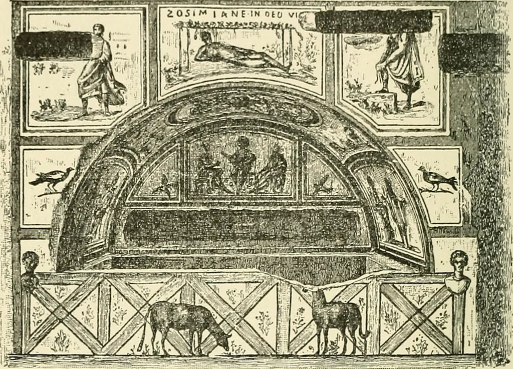 An illustration from Monuments of the early church, 1901, leaf 77