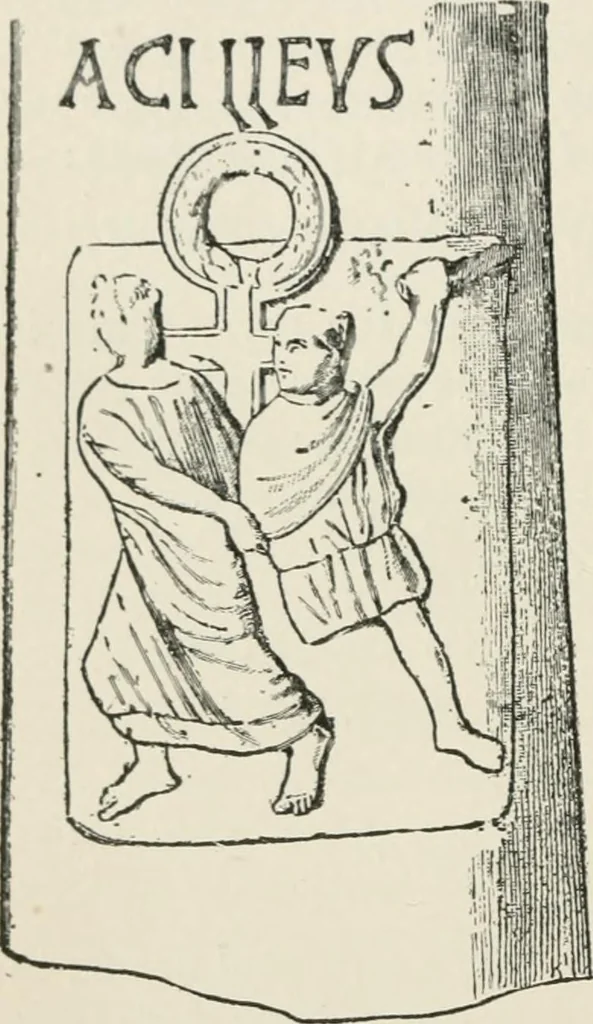 An illustration from Monuments of the early church, 1901, leaf 103
