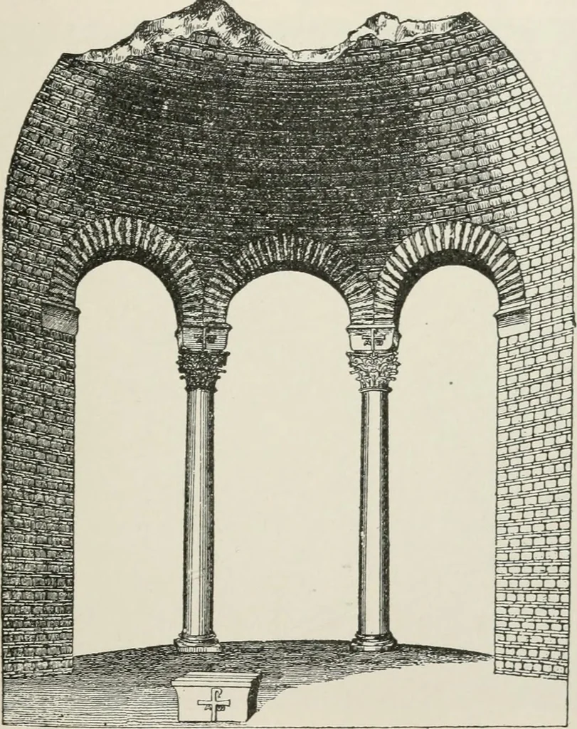 An illustration from Monuments of the early church, 1901, leaf 156