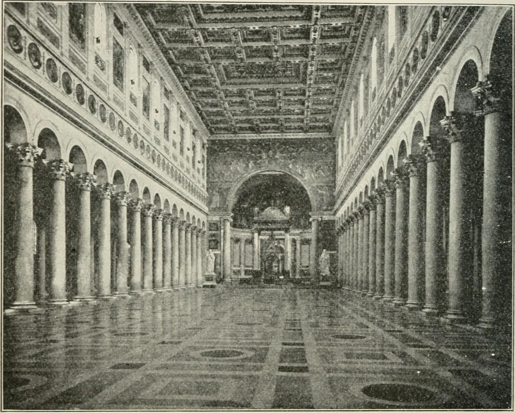 An illustration from Monuments of the early church, 1901, leaf 157