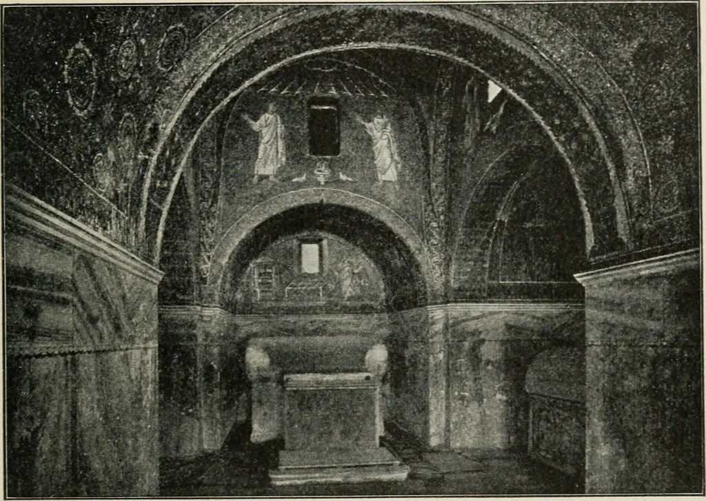 An illustration from Monuments of the early church, 1901, leaf 178