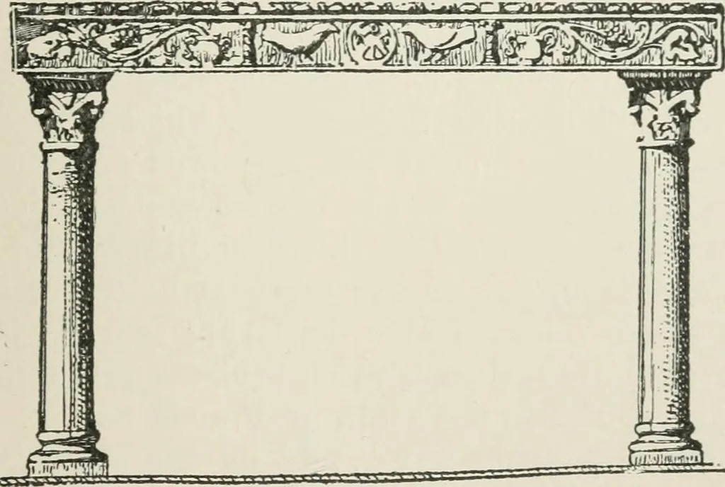 An illustration from Monuments of the early church, 1901, leaf 188