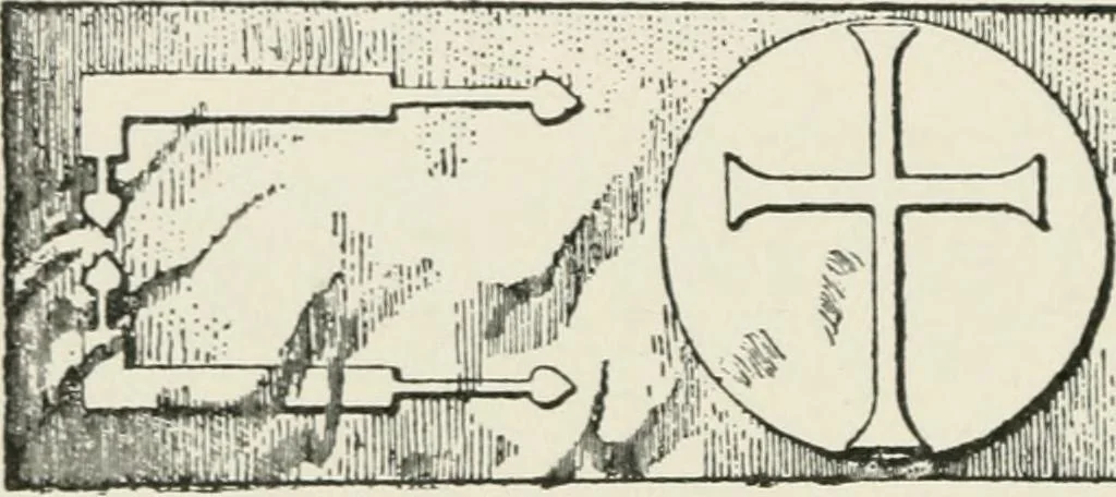 An illustration from Monuments of the early church, 1901, leaf 199