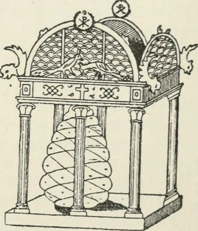 An illustration from Monuments of the early church, 1901, leaf 208