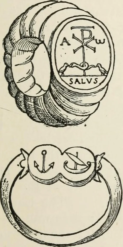 An illustration from Monuments of the early church, 1901, leaf 264