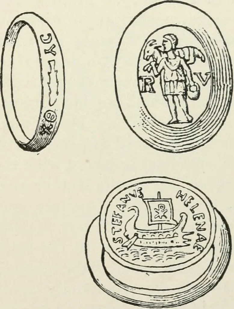 An illustration from Monuments of the early church, 1901, leaf 264