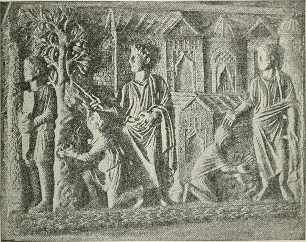 An illustration from Monuments of the early church, 1901, leaf 286