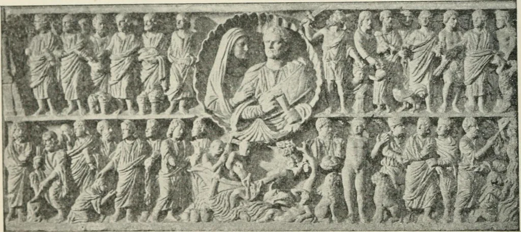 An illustration from Monuments of the early church, 1901, leaf 289