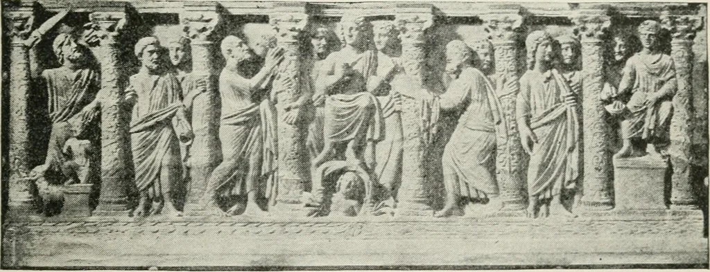 An illustration from Monuments of the early church, 1901, leaf 296