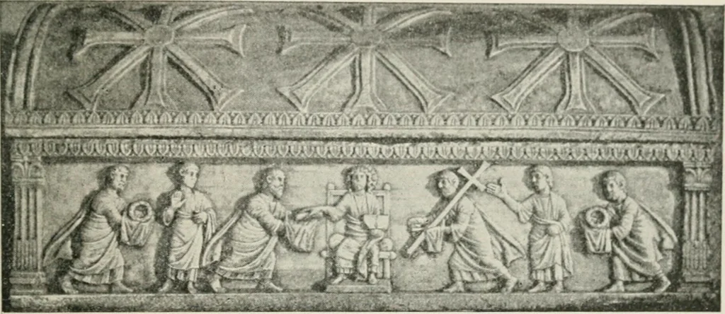 An illustration from Monuments of the early church, 1901, leaf 298