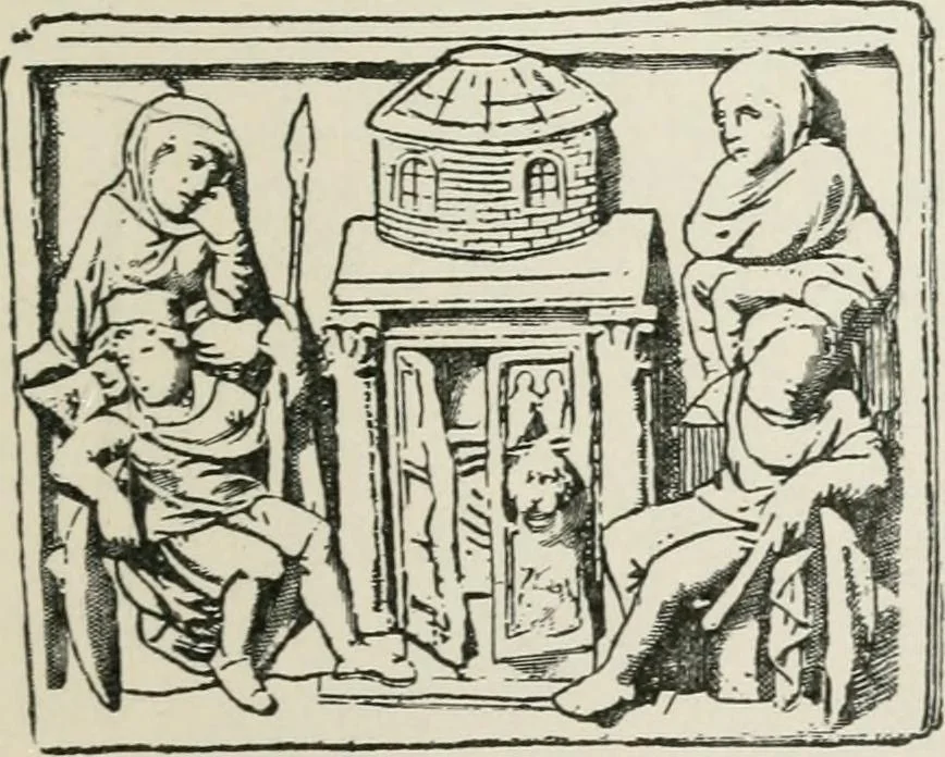 An illustration from Monuments of the early church, 1901, leaf 308