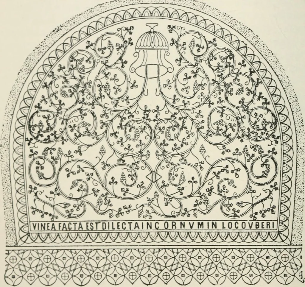 An illustration from Monuments of the early church, 1901, leaf 323