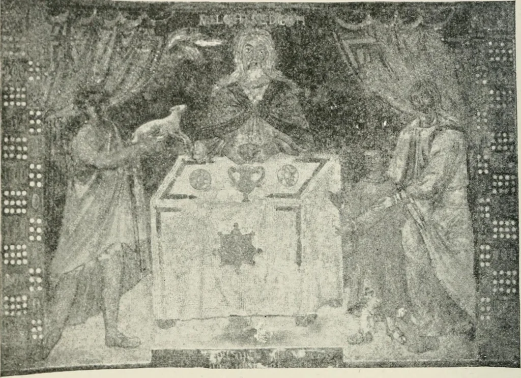 An illustration from Monuments of the early church, 1901, leaf 343