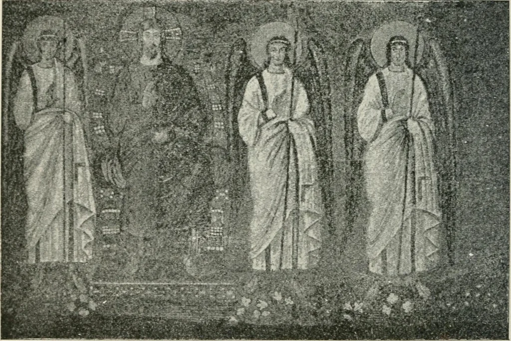 An illustration from Monuments of the early church, 1901, leaf 353
