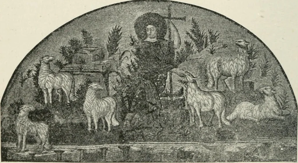 An illustration from Monuments of the early church, 1901, leaf 359