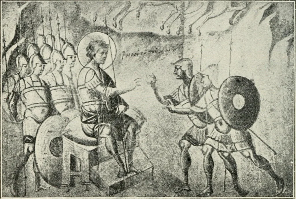 An illustration from Monuments of the early church, 1901, leaf 363