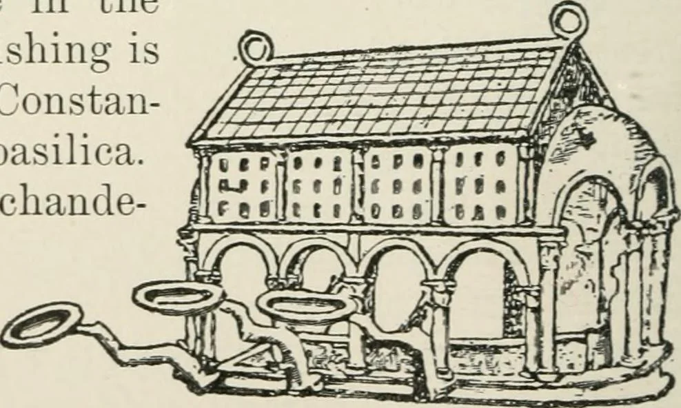 An illustration from Monuments of the early church, 1901, leaf 379