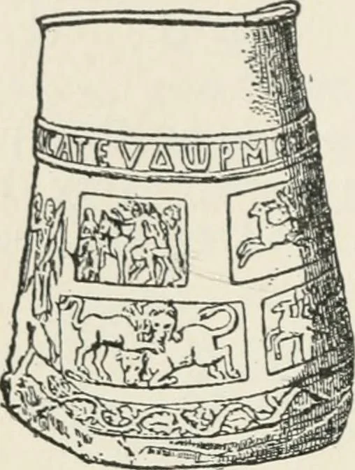 An illustration from Monuments of the early church, 1901, leaf 385