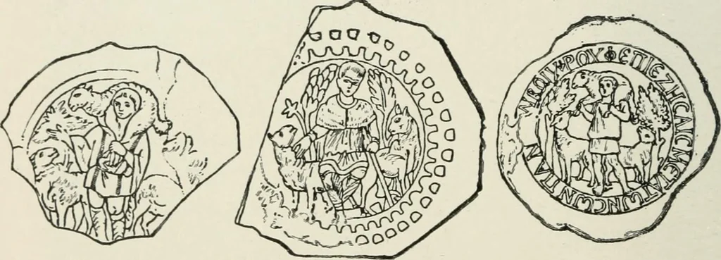 An illustration from Monuments of the early church, 1901, leaf 391
